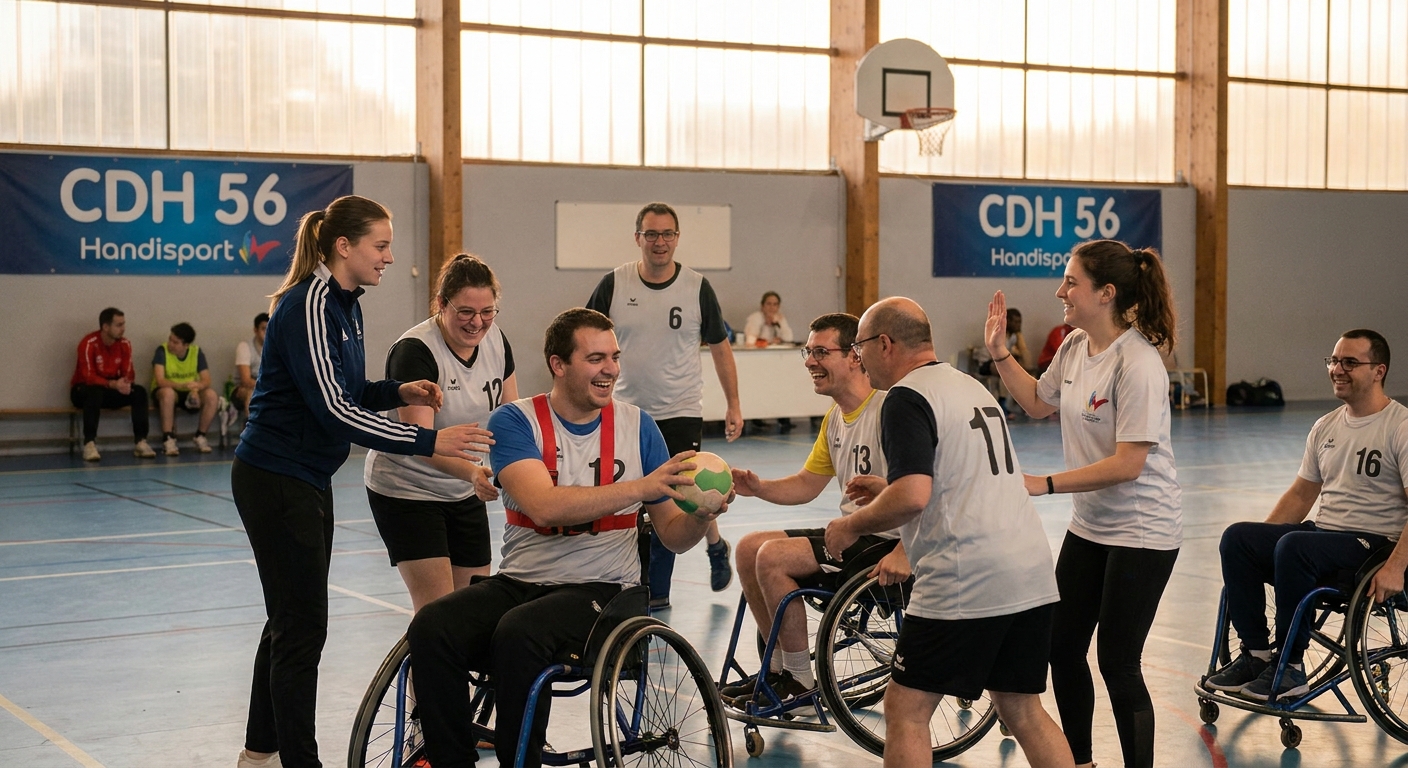 Handball Handisport du Morbihan : L'engagement du CDH 56 pour l'inclusion sportive (motorique et sensorielle)